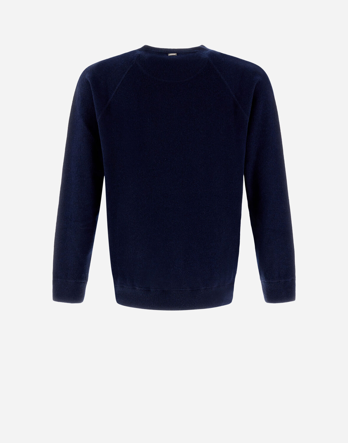 Herno "soft Texture" Raglan Sleeves Pullover In Navy Blue