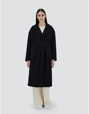 レディース ソフトフェイクファー コート ブラック | Herno® (ヘルノ) 