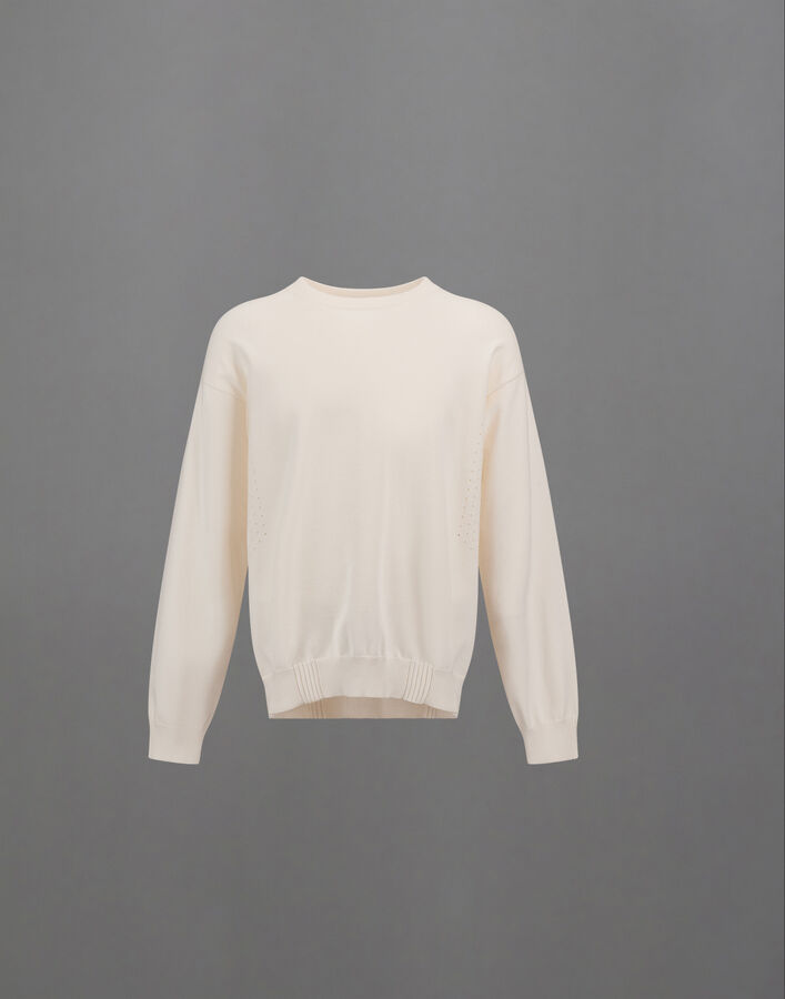 Herno LAMINAR SWEATER IN CO/R-NY White MG00014UL721321006