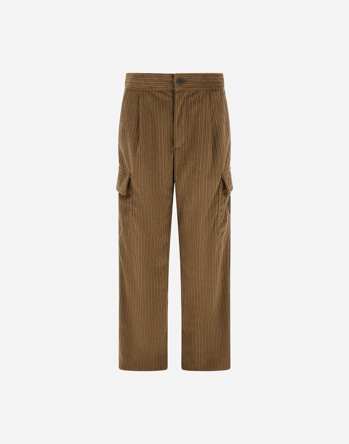 Herno CORDUROY CARGO TROUSERS Light Military PT000005B129137730