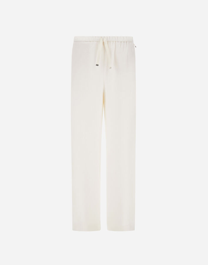 Herno RESORT TROUSERS IN CASHMERE SILK Ivory PT00050DR380871200