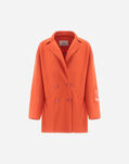 Herno GLOBE ORGANIC BOILED WOOL PEACOAT Spicy Orange GA000223D333255850