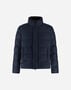 Herno BOMBER JACKET IN ARENDELLE AND LIGHT FAUX FUR Navy Blue PI001019U12414Z9200