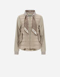 Herno NYLON ULTRALIGHT JACKET WITH TAFFETA AND FOULARD Light Sand PI1268D120172100