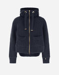 Herno SWEATSHIRT IN INFINITY WOOL AND NYLON ULTRALIGHT Navy Blue MP000135D700169200