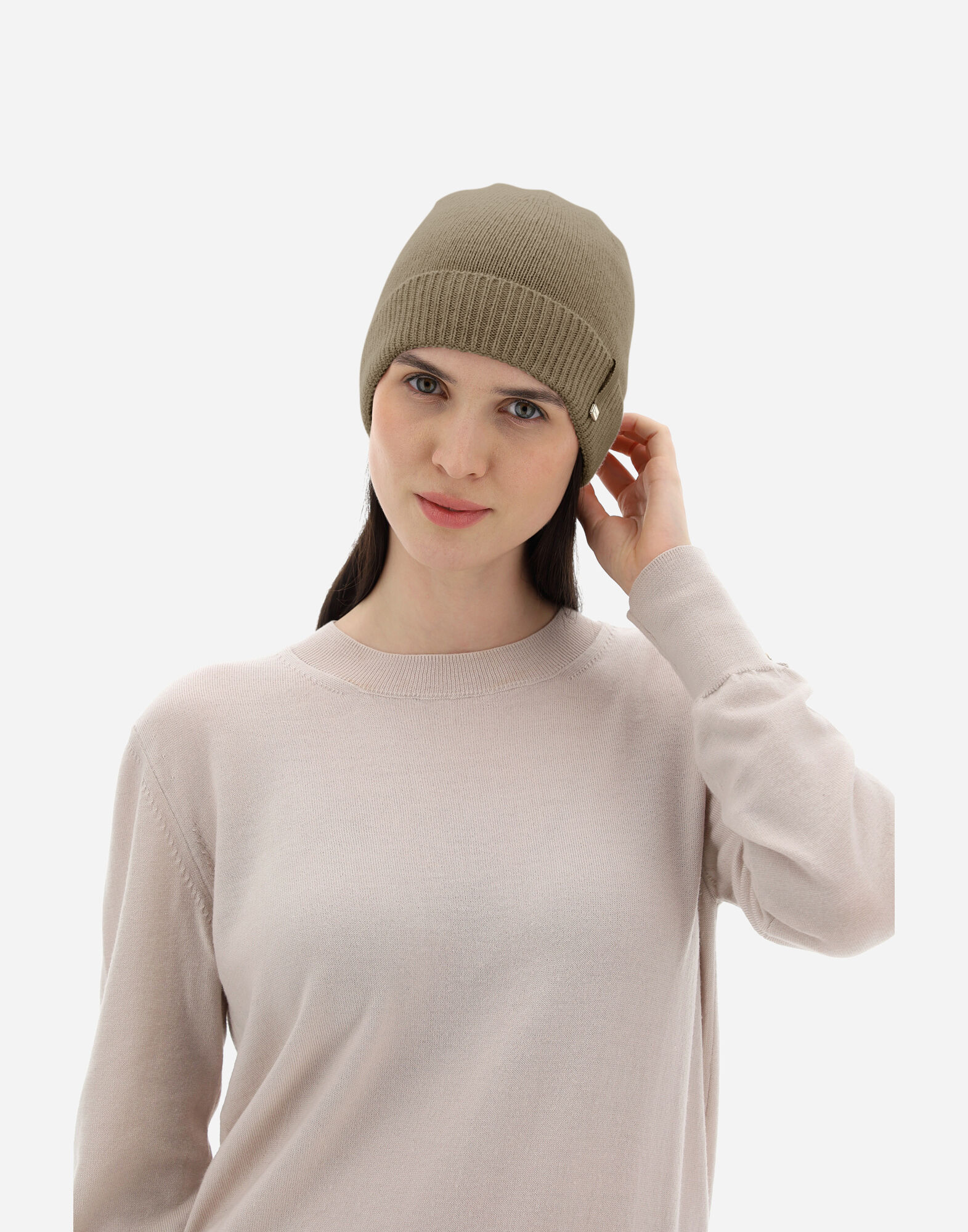 WOOL BEANIE in Camel for Women Herno