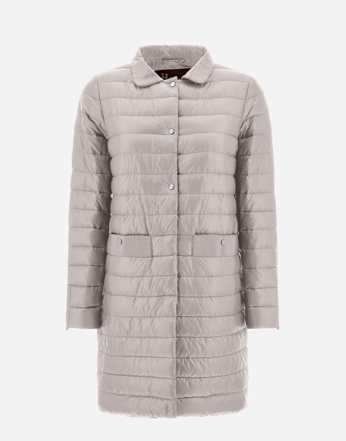 Herno Nylon Ultralight コート In Grey Pearl