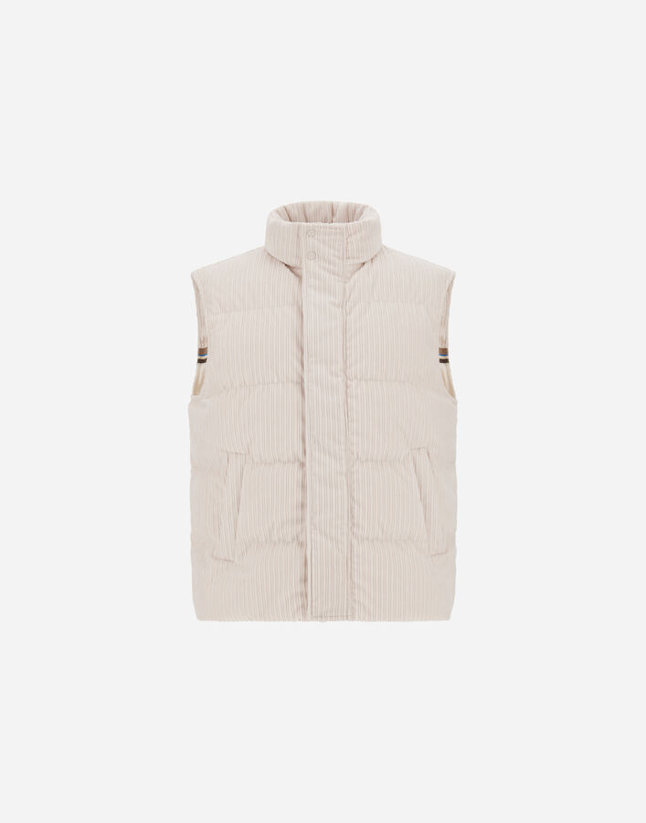 Herno CORDUROY VEST Ivory PI001374U129131200