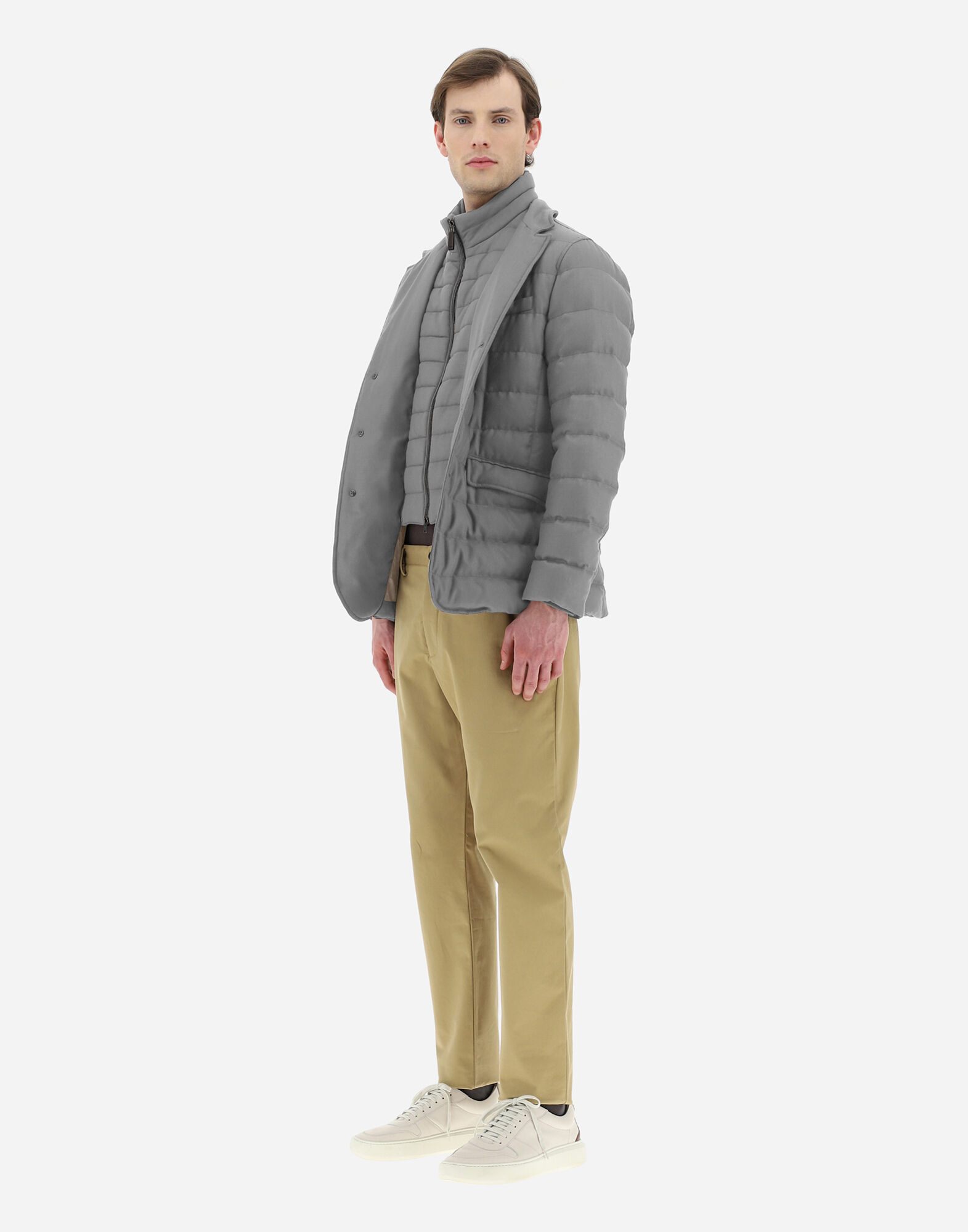 Herno shop grey jacket