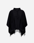 Herno PONCHO IN SUMMER SILK AND NYLON ULTRALIGHT Black GI000295D160119300