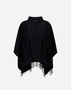 Herno PONCHO IN SUMMER SILK AND NYLON ULTRALIGHT Black GI000295D160119300
