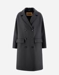 Herno COAT IN WOOL TEXTURE AND ECOAGE Iron CA000547D33432R9487