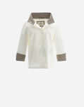 Herno DELON CAPE WITH MONOGRAM DETAILS White GC0299D132181000