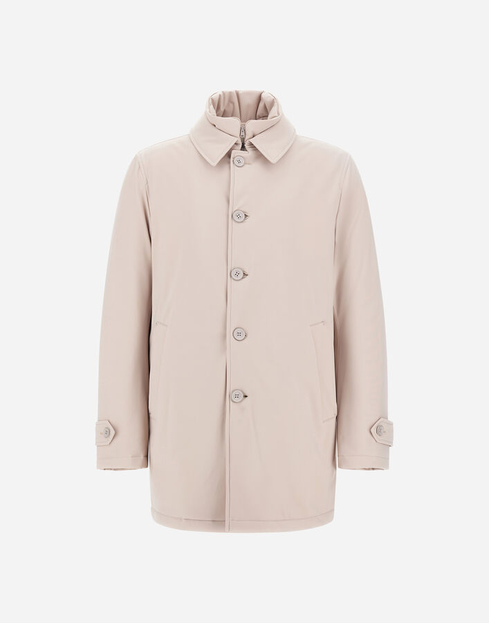 Herno TRENCH COAT IN WASHINGTON Pearl Grey PI0667U12346SZ9403