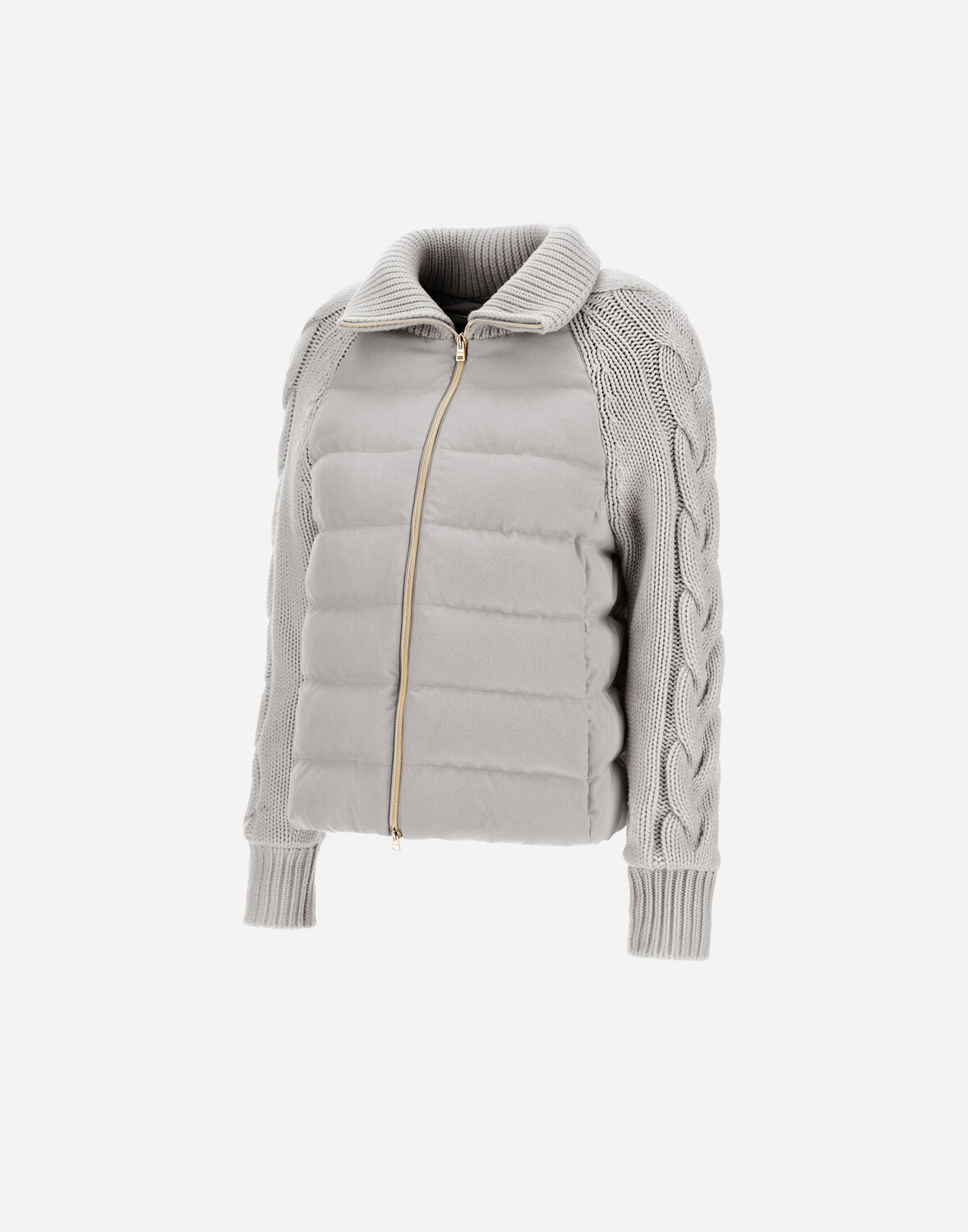 Herno Jacke Aus Cashmere Seta Und Knit In Chantilly