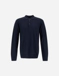 Herno POLO SHIRT IN LIGHT MERINO WOOL Navy Blue MPL00003U702719200