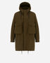 Herno WAXED TECH COTTON LONG PARKA Military PA000162U13800Z7740
