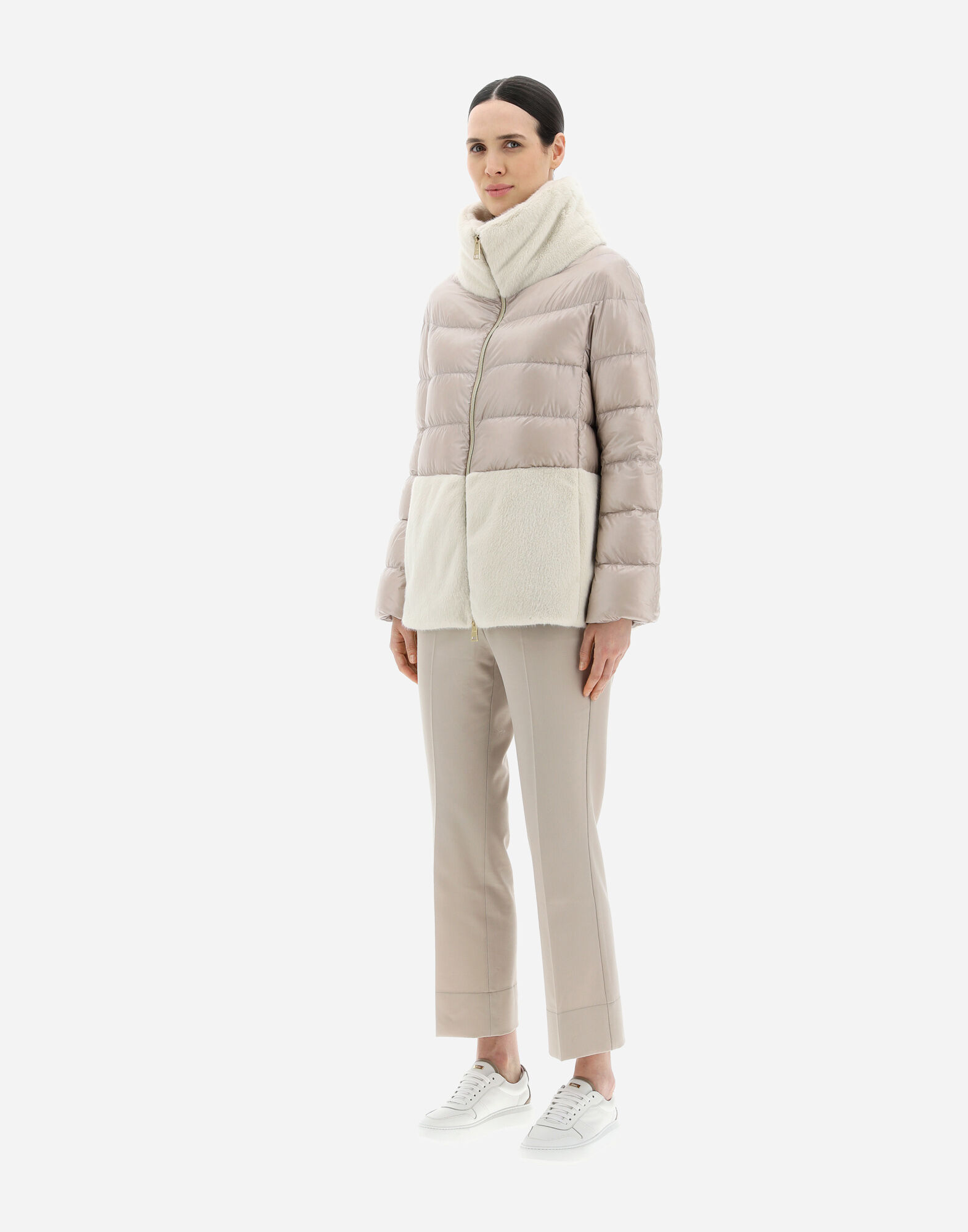 レディース PIUMINO NYLON ULTRALIGHT + LADY FAUX FUR HDM