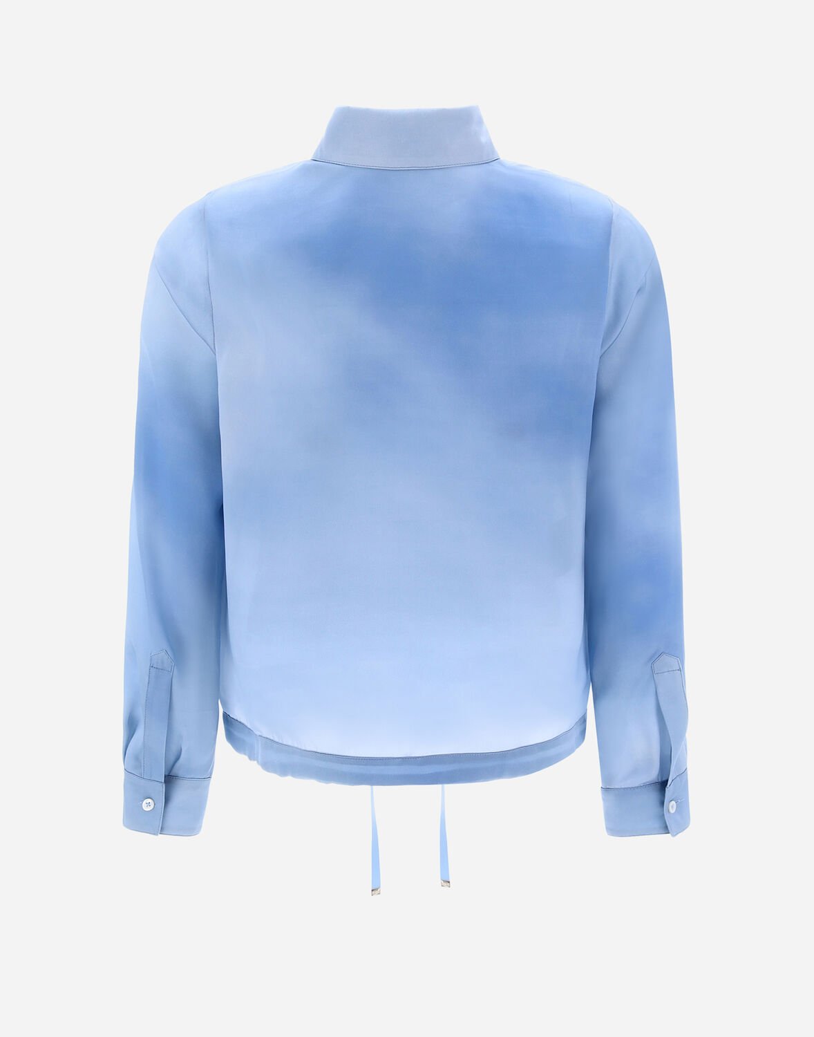 Herno Cloud Silk Shirt In Light Blue