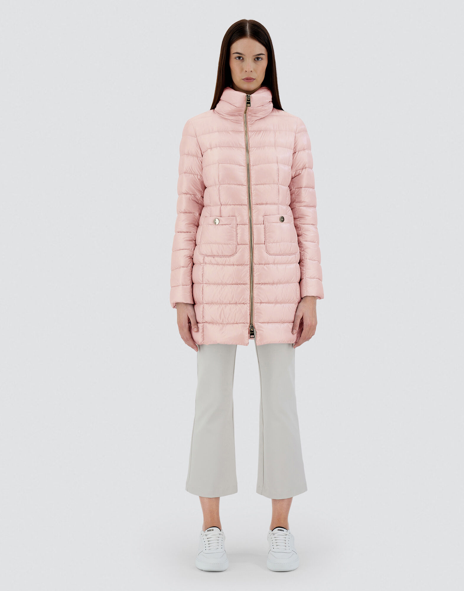 ダウンジャケット・コート HERNO SS25 Herno Coats Pink (PI0003DIC 12017Z4002) MARIA in Light Pink for Women | Herno®