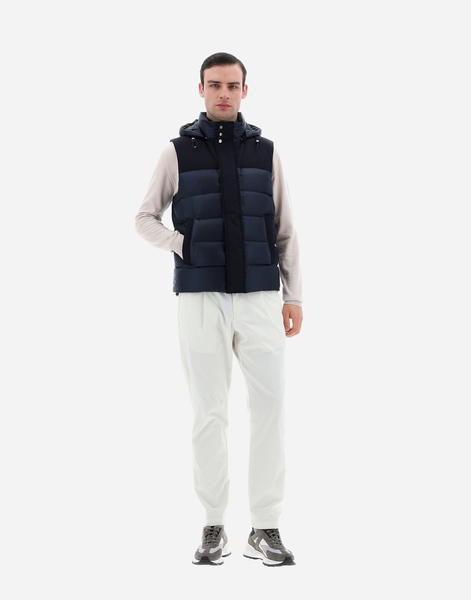 GILET PIUMINO HERNO UOMO MAIN in Navy Blue for Men | Herno®