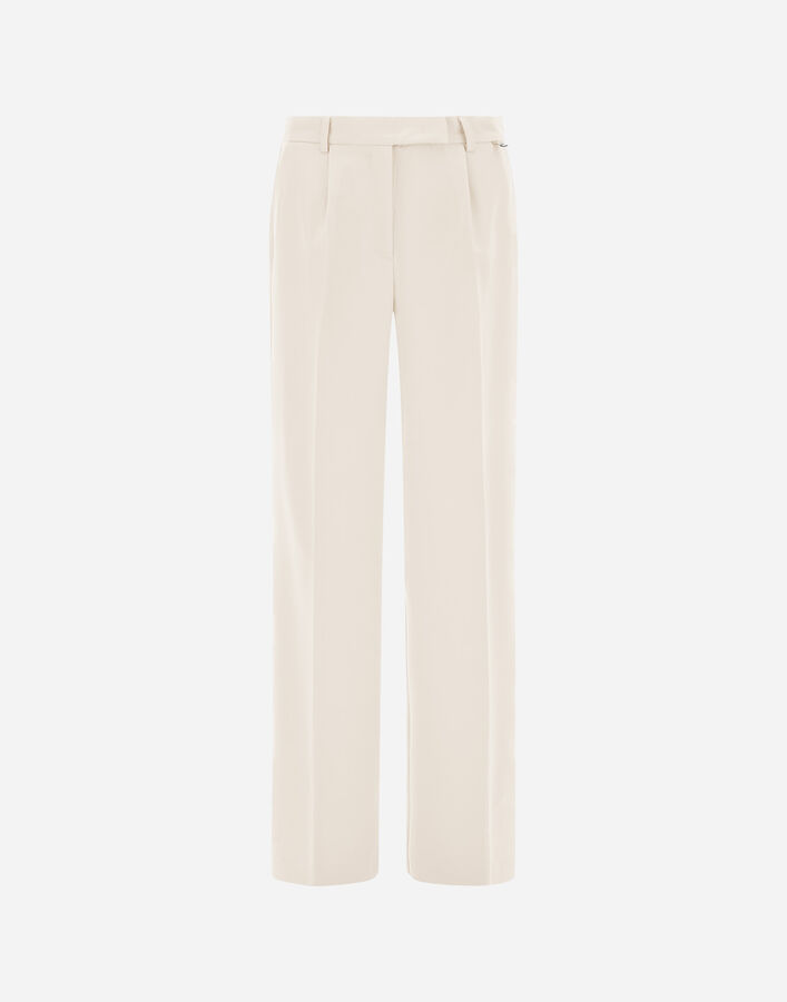 Herno FLAWLESS WOVEN TROUSERS Grey Pearl PT000234D127189402