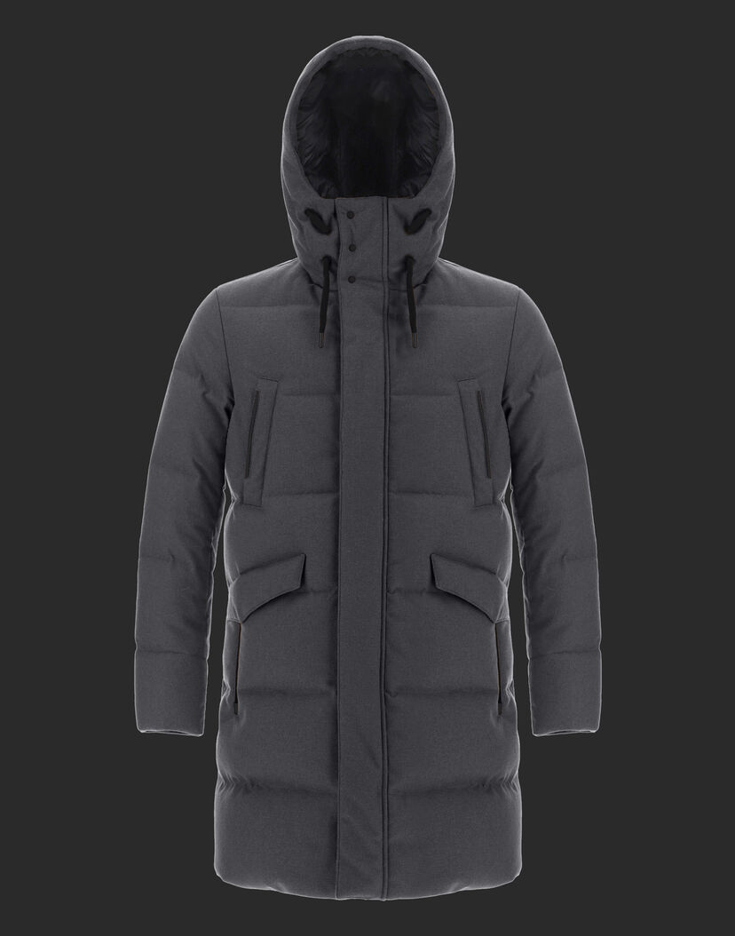 Men S Parka Herno Laminar Uomo In Dark Grey Parka Jackets Herno