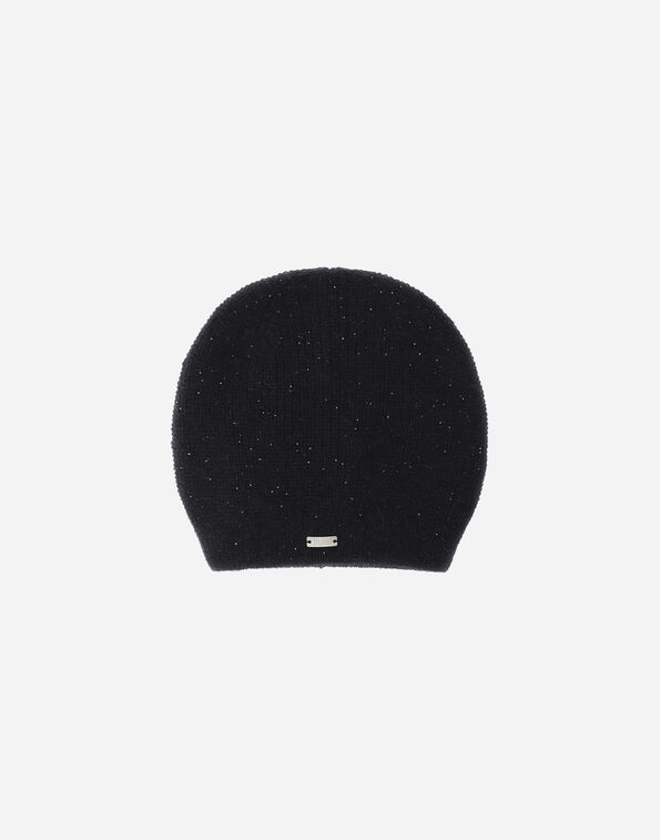 Herno FISHERMAN&rsquo;S RIB MOHAIR BEANIE Black BER00082D703609300