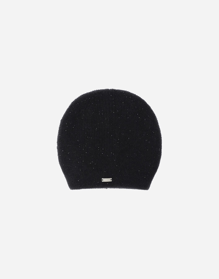 Herno FISHERMAN&rsquo;S RIB MOHAIR BEANIE Black BER00082D703609300