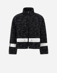 Herno GLAM TWEED AND ECOAGE BOMBER JACKET Black PI001877D131749300