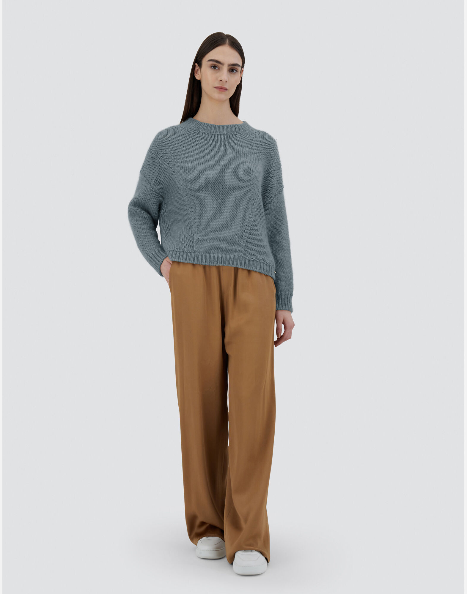 SWEATER IN SULTAN KNIT in Powder for Women Herno