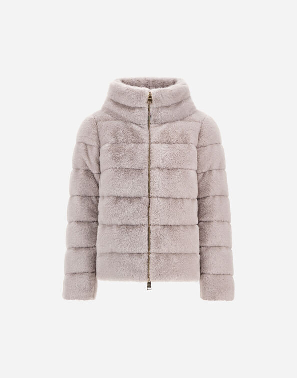 Herno M&Eacute;LANGE MINK-EFFECT JACKET Light Grey PI002283D129419406