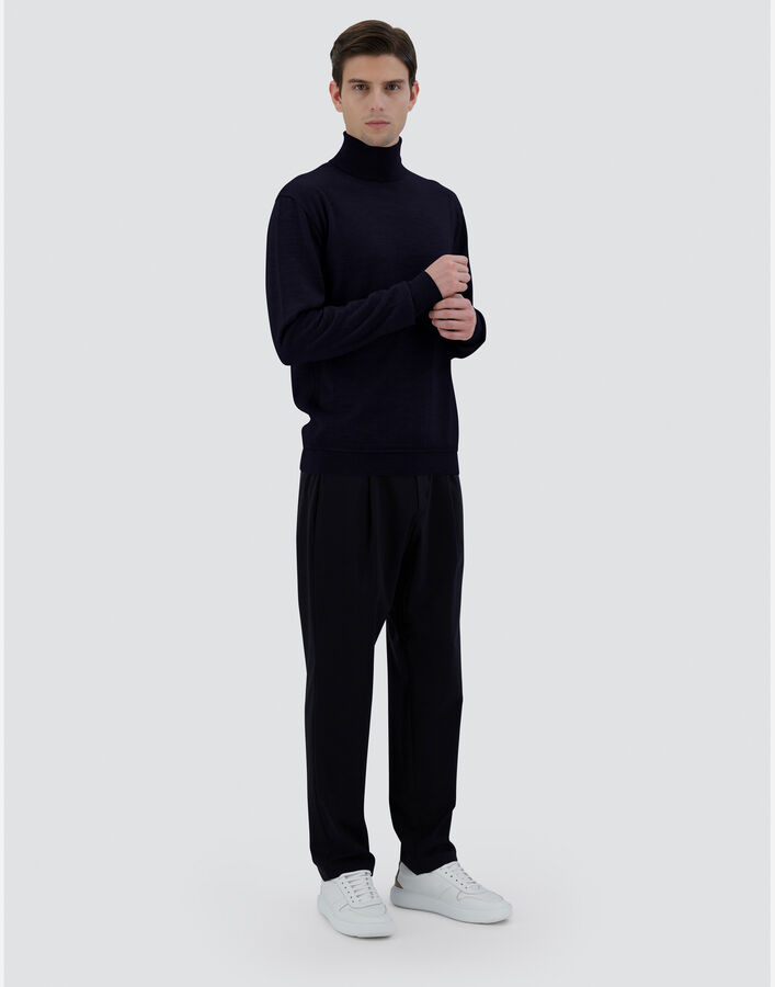 Herno Blue Wool Sweatshirt main image 1