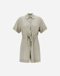 Herno LINEN-BLEND SHIRT JUMPSUIT Chantilly TT000005D126891985