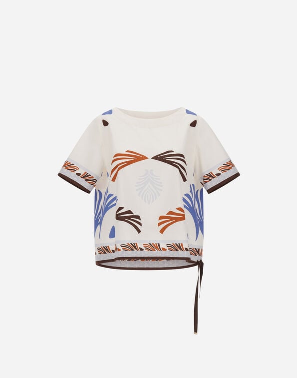 Herno TOP IN SUMMER PRINT COTTON Multicolor BL000050D133209999