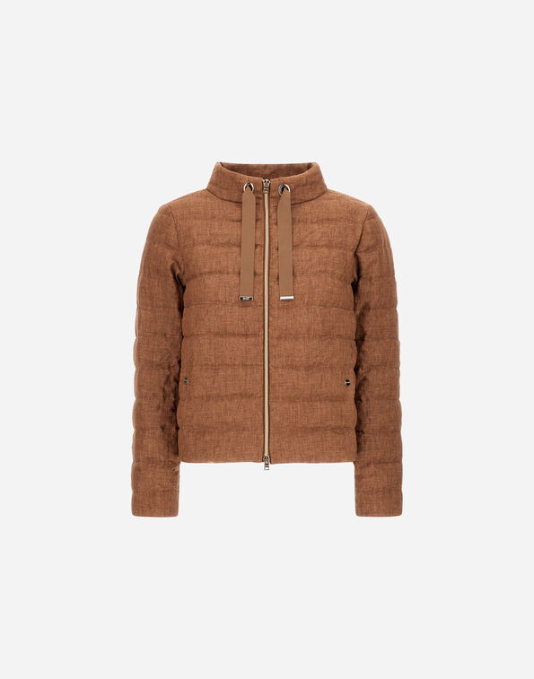 Herno JACKET IN NEW LINEN Leather PI002220D17105Z2240