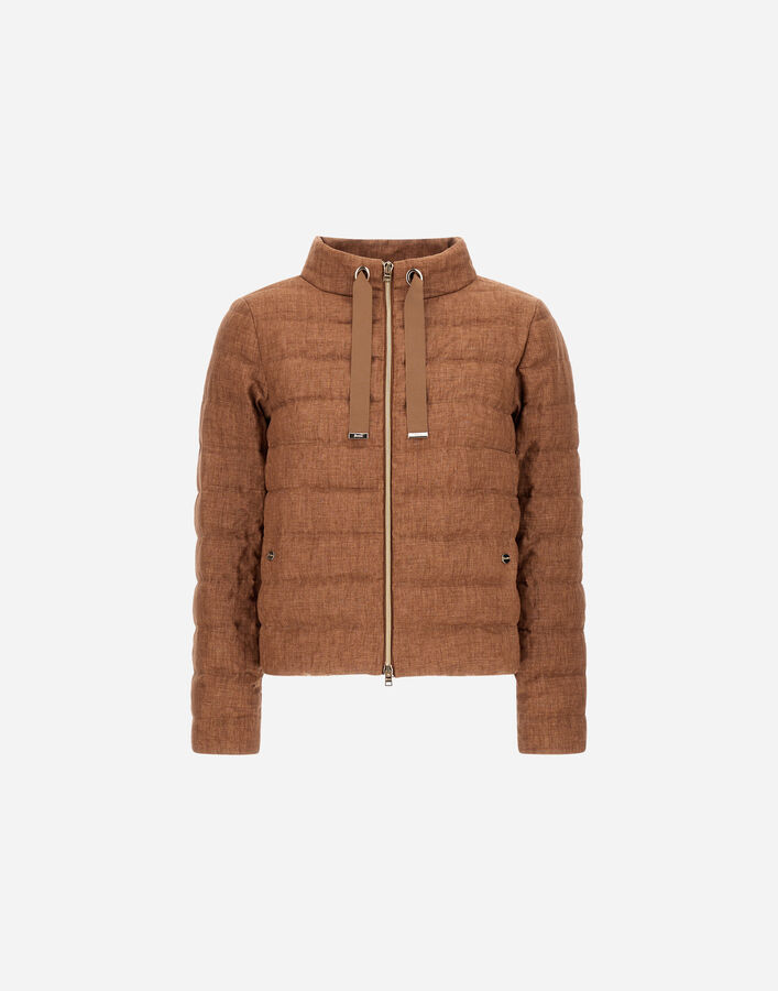 Herno JACKET IN NEW LINEN Leather PI002220D17105Z2240