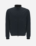 Herno REVERSIBLE MILLIONAIRE MICROFIBRE & NUAGE BOMBER JACKET Blue/Grey GI000337U132209294