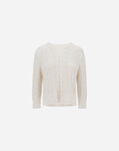 Herno SWEATER IN LUREX, ALPACA & WOOL Natural MG000208D760831100