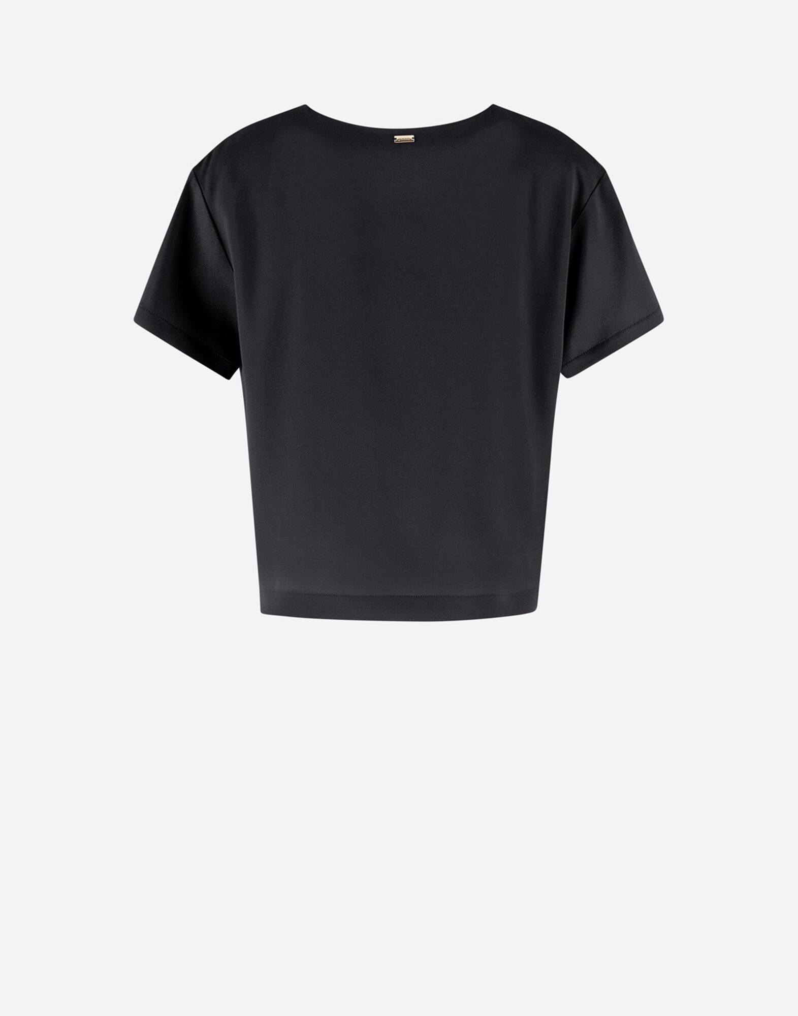 Black satin t shirt new arrivals
