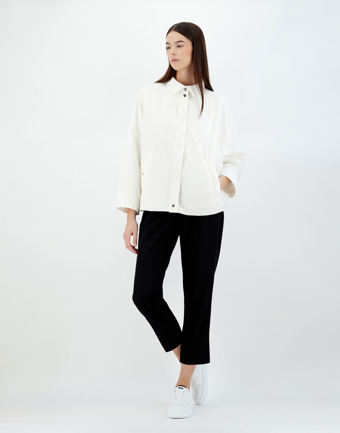Herno Ecoage Long Sleeved Jacket In White