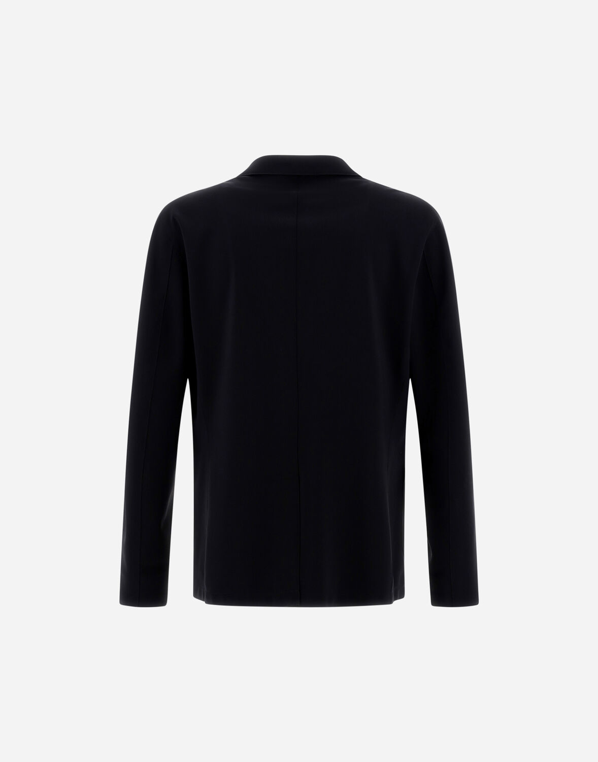 Herno Plain Single-breasted Tailored Blazer In Black