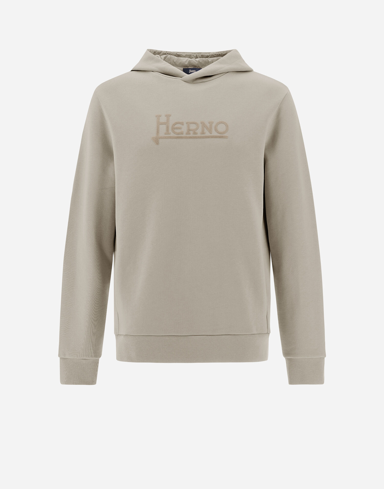 HOODIE IN HEAVY COTTON SWEATER in Chantilly for Men Herno