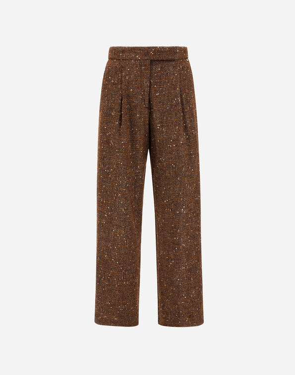 Herno BABY ALPACA AND WOOL TROUSERS Camel PT000263D335532157