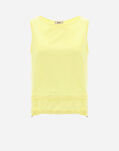 Herno CHIC COTTON JERSEY AND NEW TECHNO TAFFETÀ TOP Canary JG000225D520063020