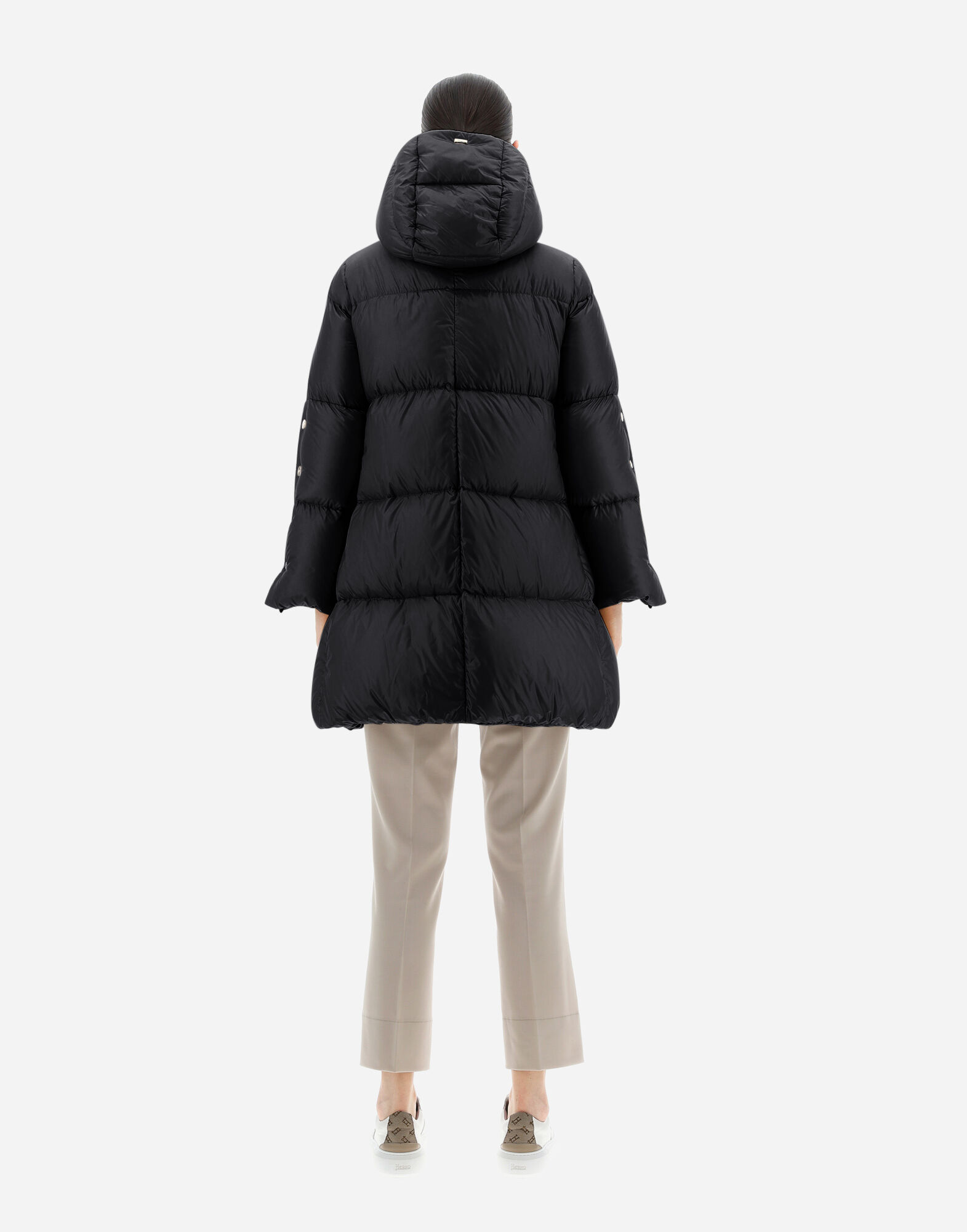 A LINE JACKET IN NYLON ULTRALIGHT in Black for Women Herno
