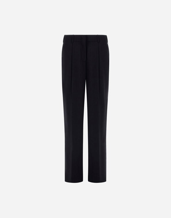Herno TROUSERS IN LIGHT STRETCH WOOLLY Navy Blue PT000244D128089200