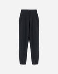 Herno RELAXED TROUSERS IN FLUID WOOL Iron PT000177D334539487