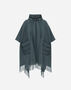 Herno RESORT PONCHO IN WARMY & NYLON ULTRALIGHT Midnight Teal GC00066DR333959123
