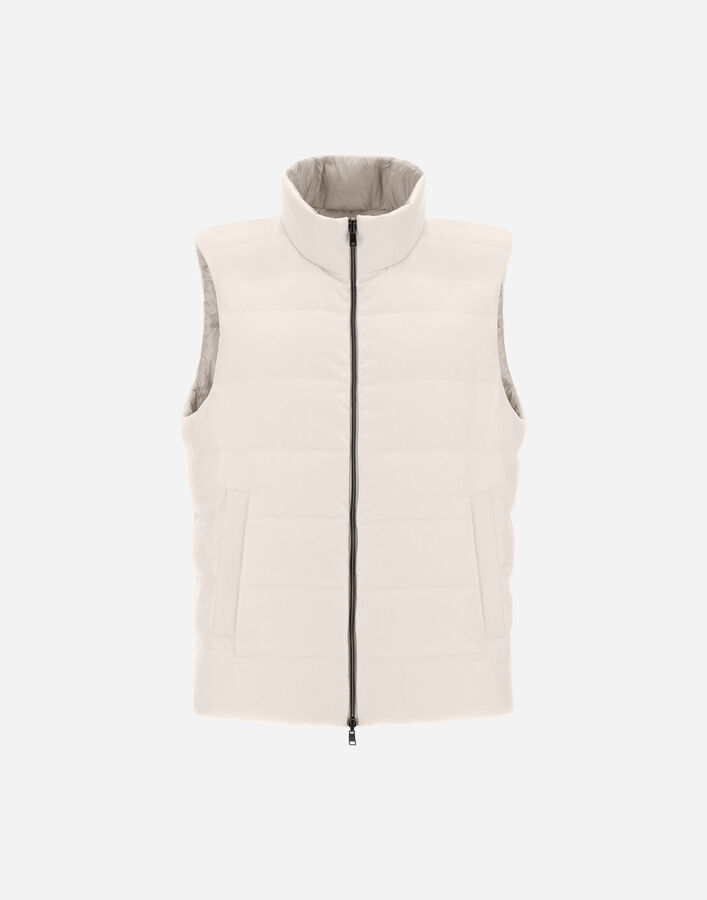 Herno SILK CASHMERE VEST Chantilly PI0021UNW380871985